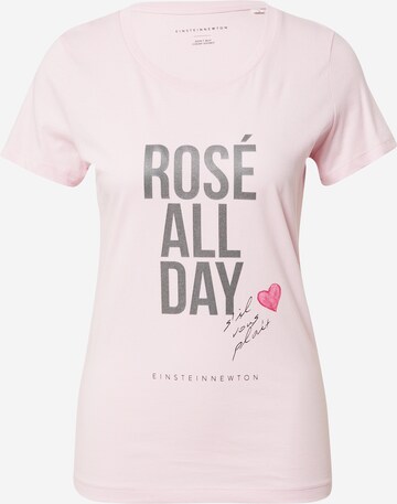 EINSTEIN & NEWTON Тениска 'Rose all day' в розово: отпред