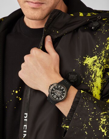 Plein Sport Uhr 'Thunderstorm' in Silber: Vorderseite