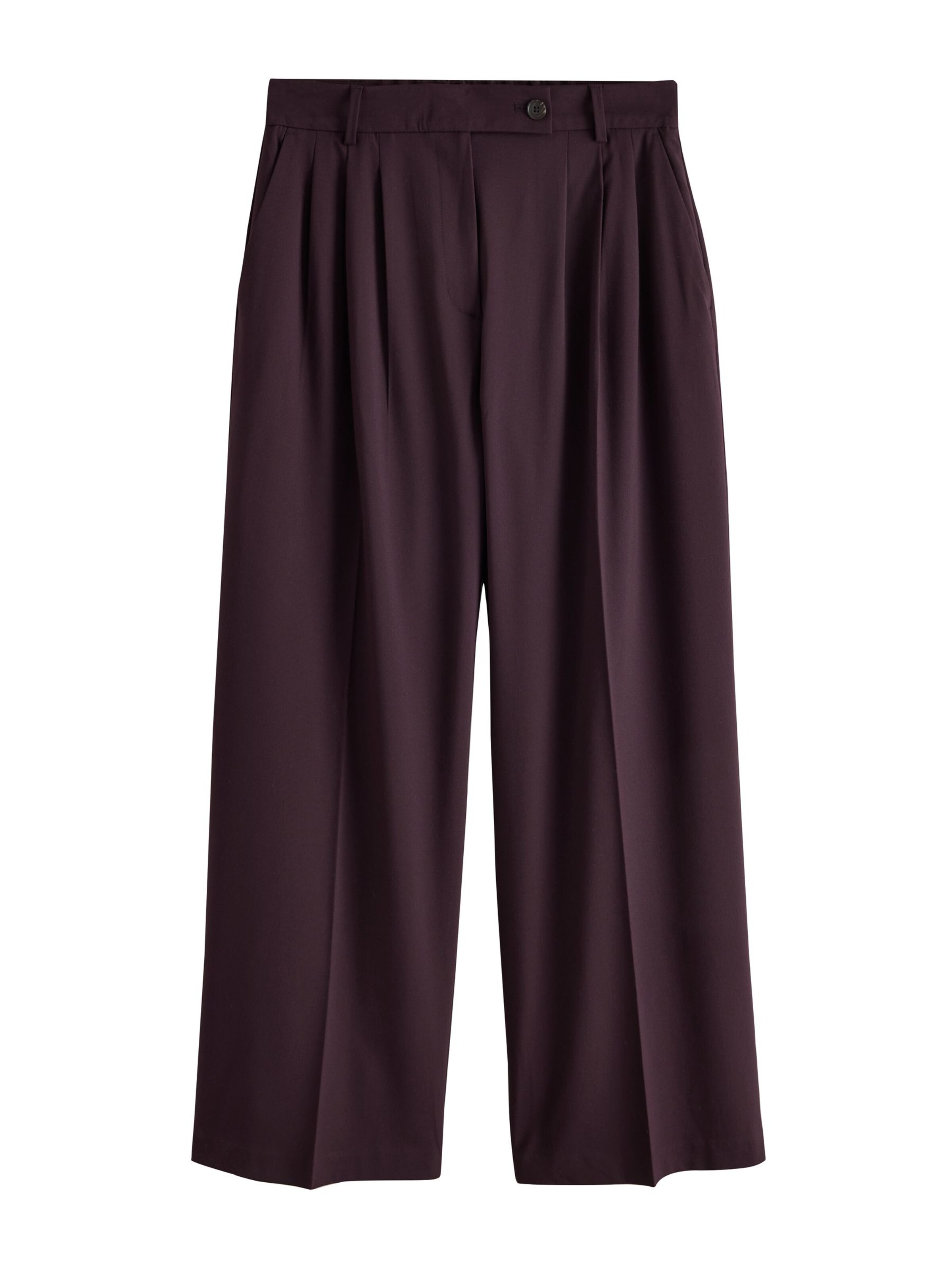 Next Pleat-front trousers in 36/Short in Wine red, Item view