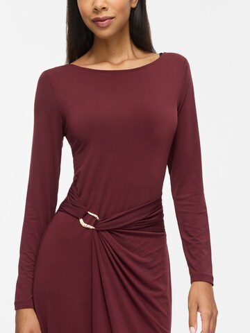 VILA VIJUSTINE Langarm Maxikleid in Rot