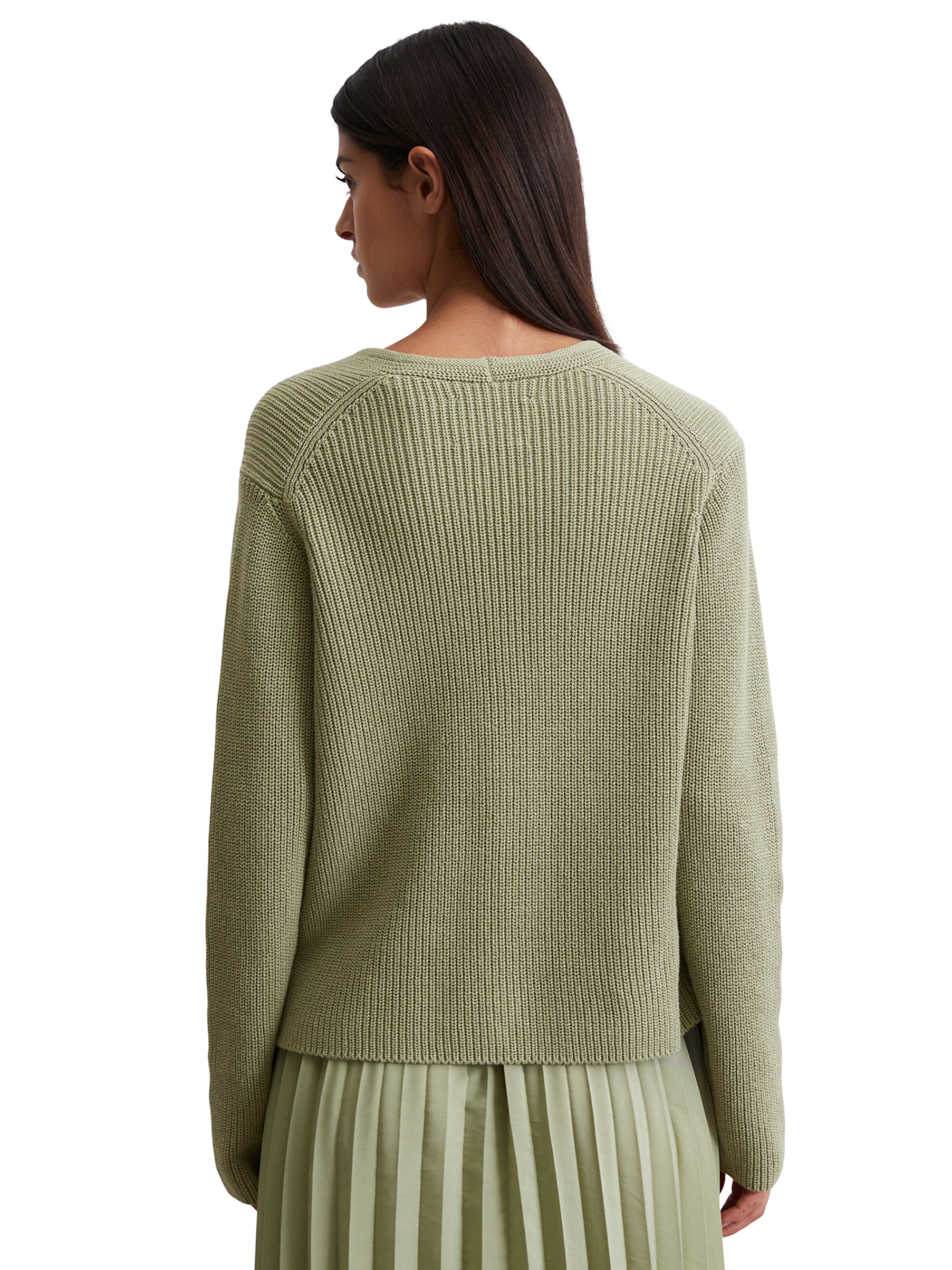 Marc O'Polo Pletena jopa | zelena barva