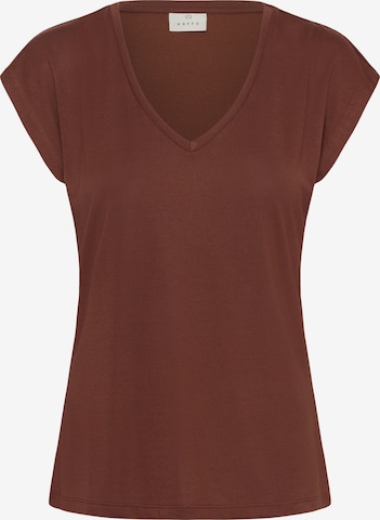 Kaffe - Camisa 'KALise' em castanho: frente