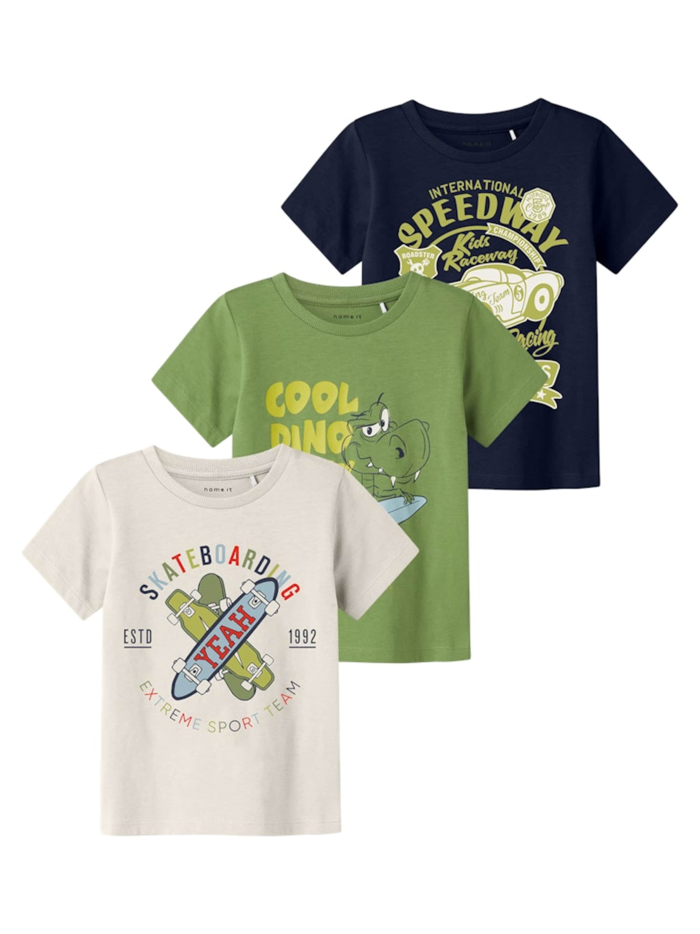 NAME IT Shirt 'NMMKARLTON' in Blauw: voorkant