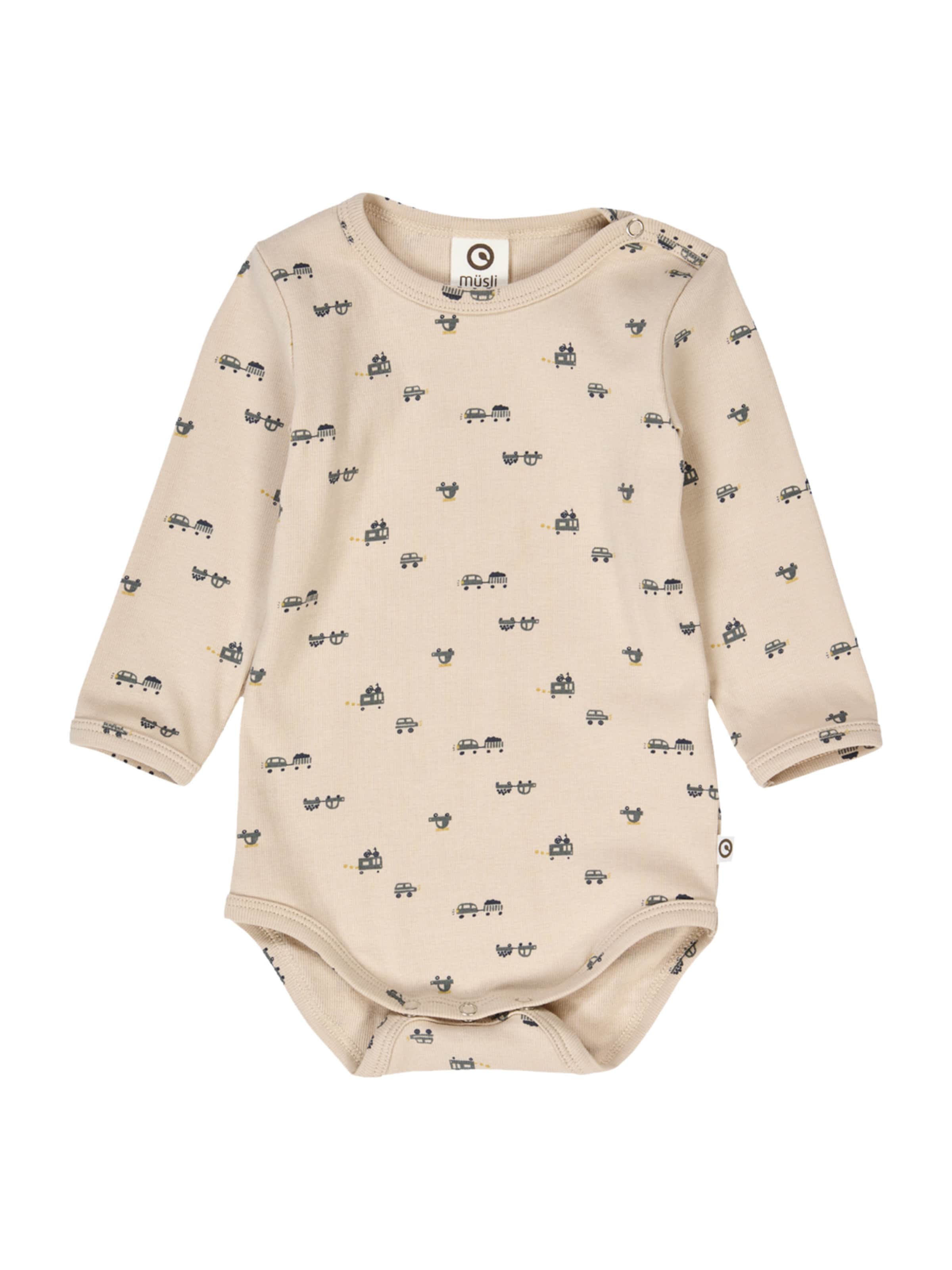 Tutina / body per bambino di Müsli by GREEN COTTON in beige: frontale