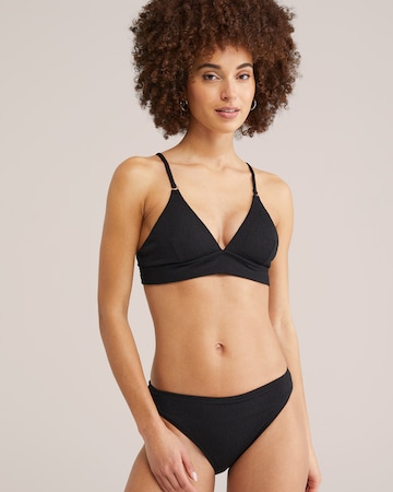 WE Fashion Bikini Bottoms in Black: front