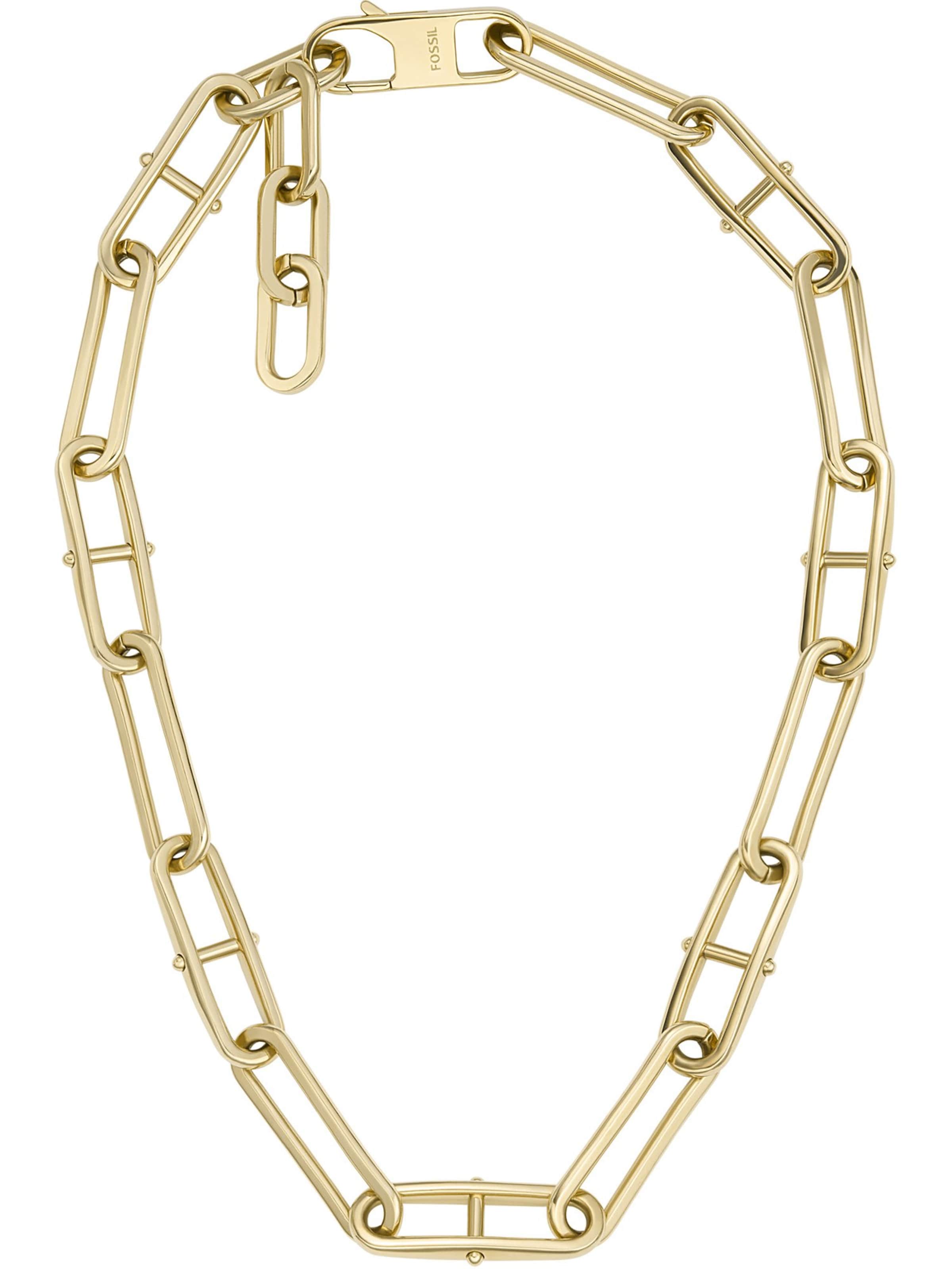 FOSSIL Верижка &#x27;HERITAGE&#x27; в злато: отпред