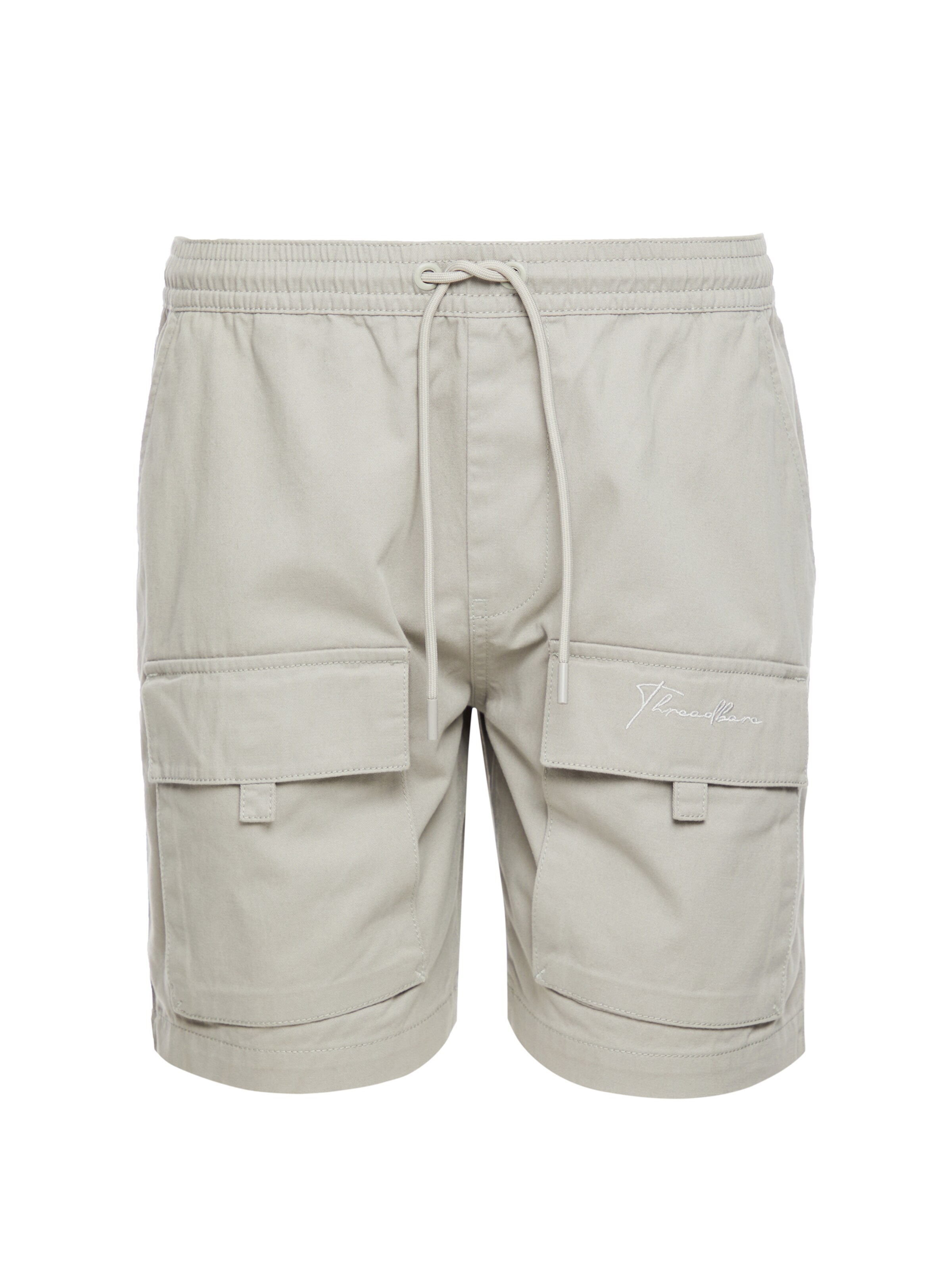 Threadbare Loose fit Trousers 'Graphite' in Grey: front