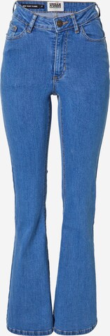 Urban Classics Flared Jeans in Blauw: voorkant