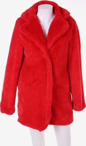 SAINT GENIES Faux Fur-Mantel S in Rot: predná strana