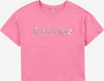 KIDS ONLY T-Shirt 'OLIVIA' in Pink: predná strana