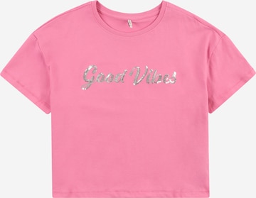 KIDS ONLY T-Shirt 'OLIVIA' in Pink: predná strana