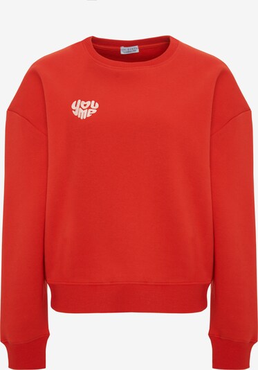 re.draft Sweatshirt 'You Me' in rot / weiß, Produktansicht