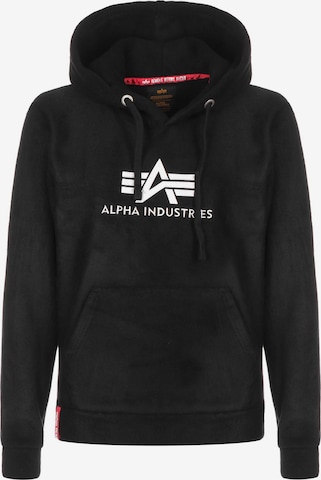 ALPHA INDUSTRIES Sweatshirt in Zwart: voorkant