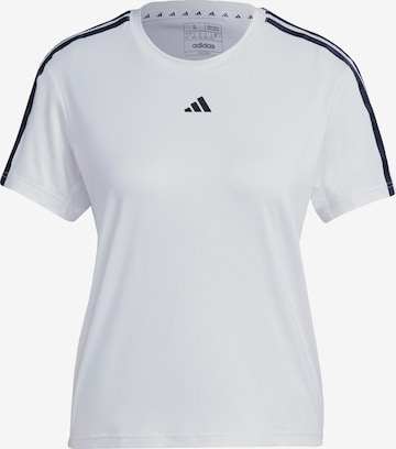 ADIDAS PERFORMANCE Функционална тениска 'Train Essentials' в бяло: отпред