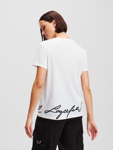 Tricou de la Karl Lagerfeld pe alb