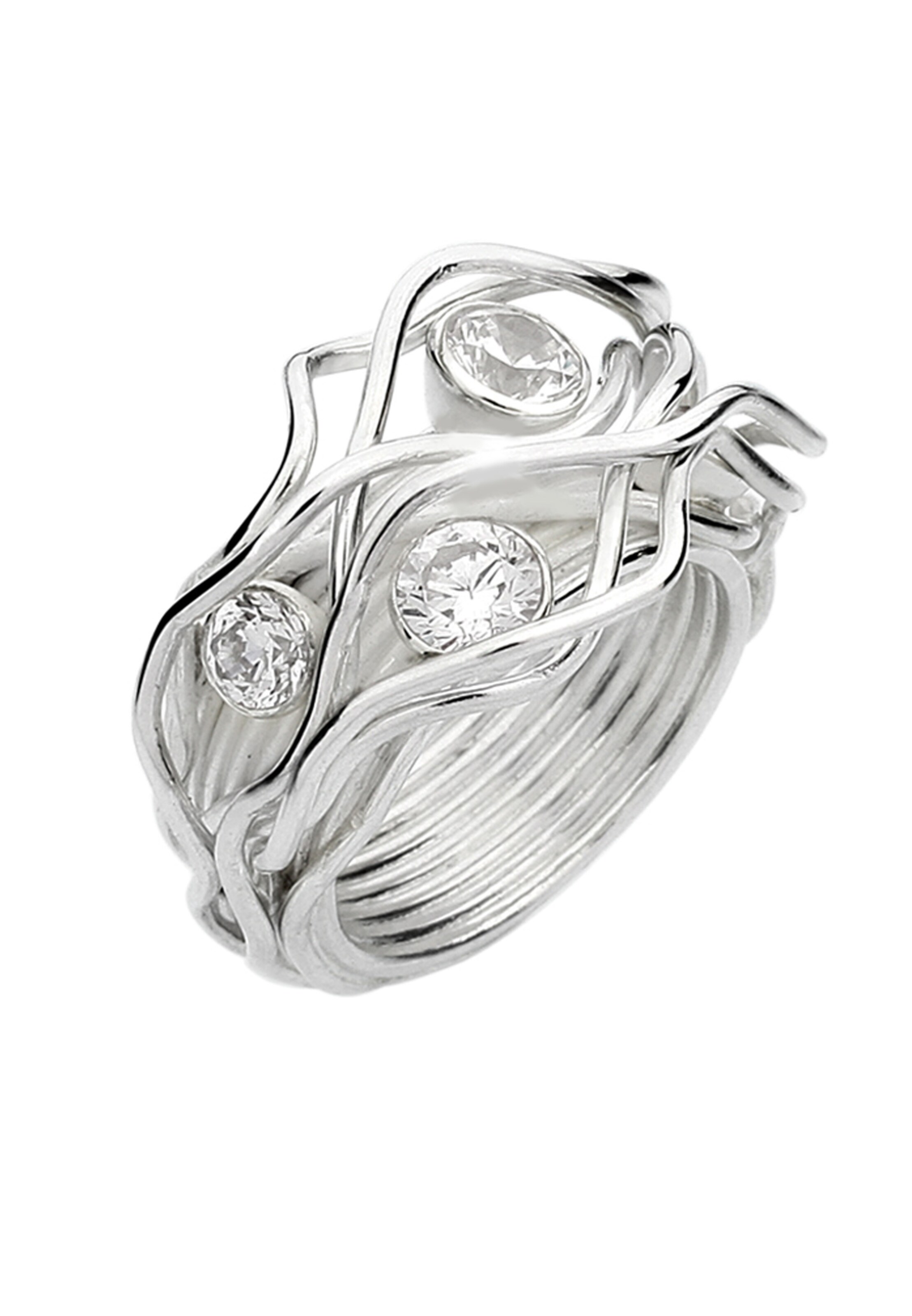 Bague Nenalina en argent : devant