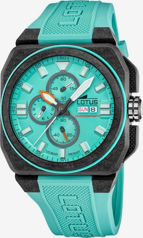 Montre à affichage analogique Lotus en bleu : devant