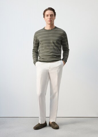 MANGO MAN Pullover 'Castor' in Braun