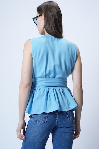 Trend Alaçatı Stili Bluza | modra barva