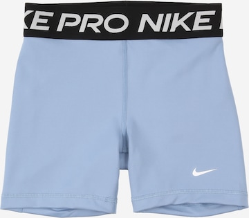 NIKE - Skinny Calças de desporto 'Pro' em azul: frente
