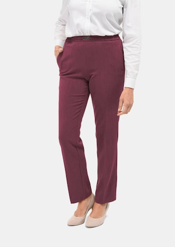 Goldner Regular Trousers 'Martha' in Purple: front