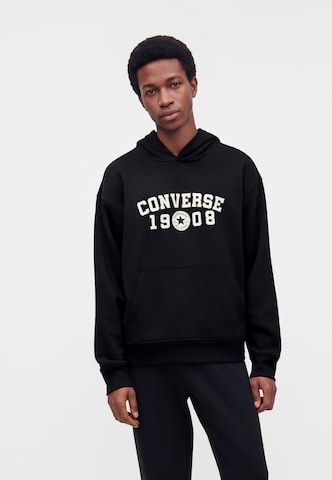 CONVERSE Mikina '1908' - Čierna: predná strana