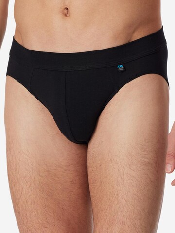 SCHIESSER Slip 'Long Life Cotton' in Zwart