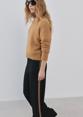 MANGO Regular Pants 'Ron' in Black