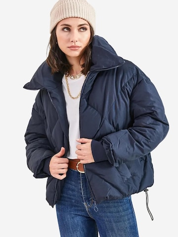 Bianco Lucci - Casaco de inverno em azul: frente