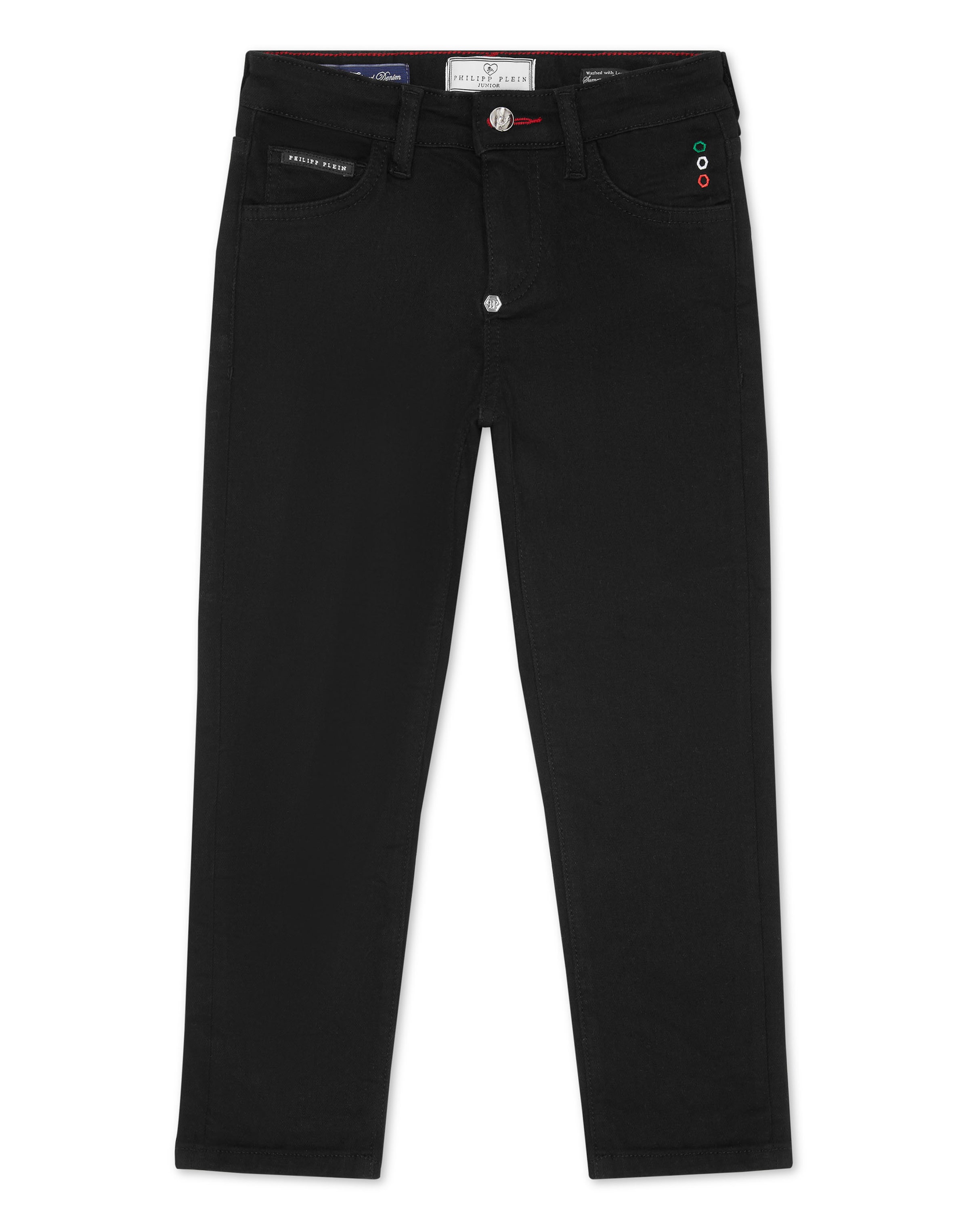 Philipp Plein Regular Jeans in Black: front