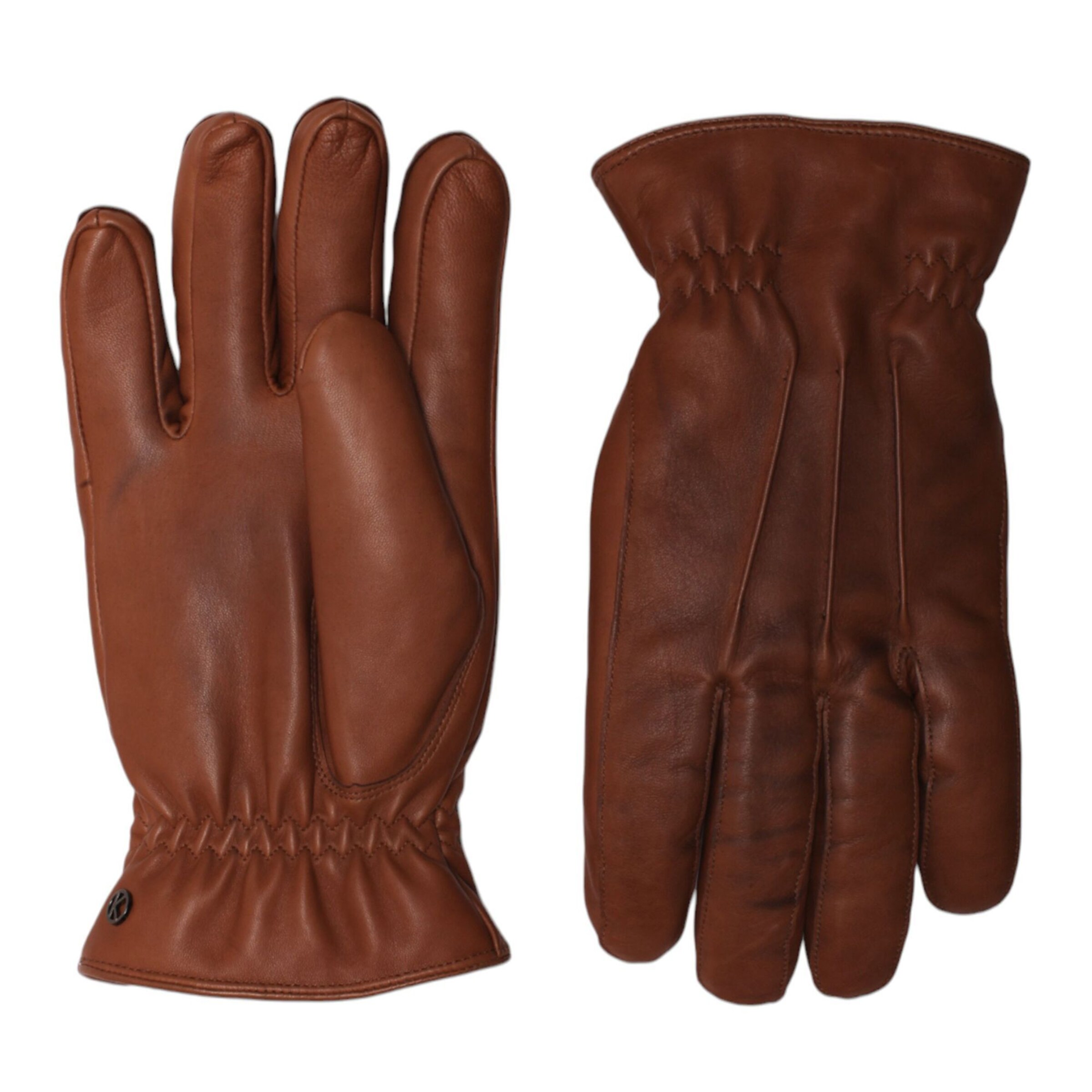 Gants 'James' KESSLER en marron : devant