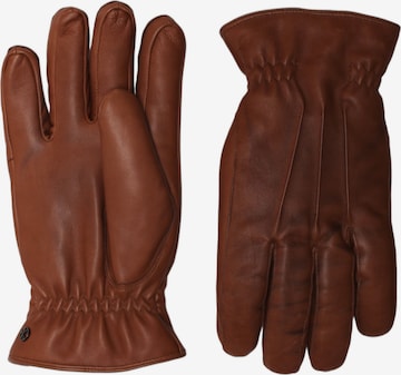 KESSLER Fingerhandschuhe 'James' in Braun: Vorderseite