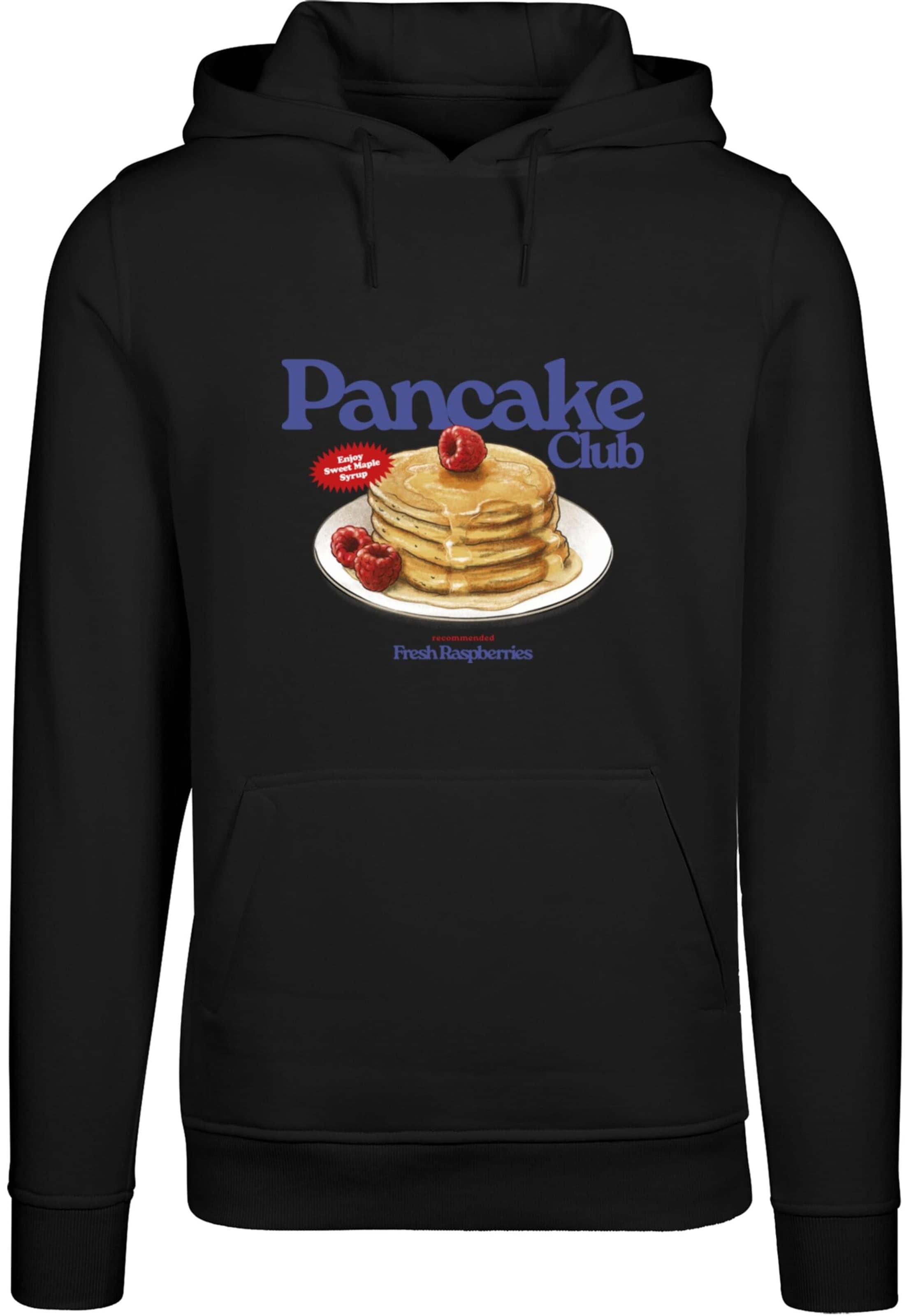 Mister Tee Tréning póló 'Pancake Club' - fekete: elől