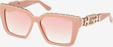 Lunettes de soleil GUESS en rose : devant