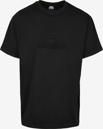T-Shirt SOUTHPOLE en noir : devant