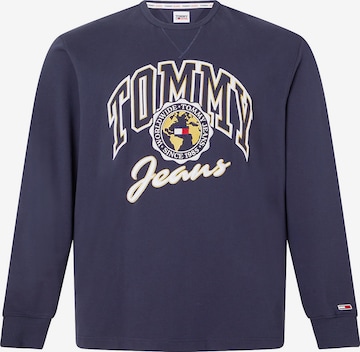 Tommy Jeans Plus Sweatshirt in Blau: predná strana