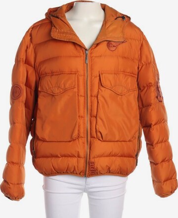 Add Jacket & Coat in 4XL in Orange: front