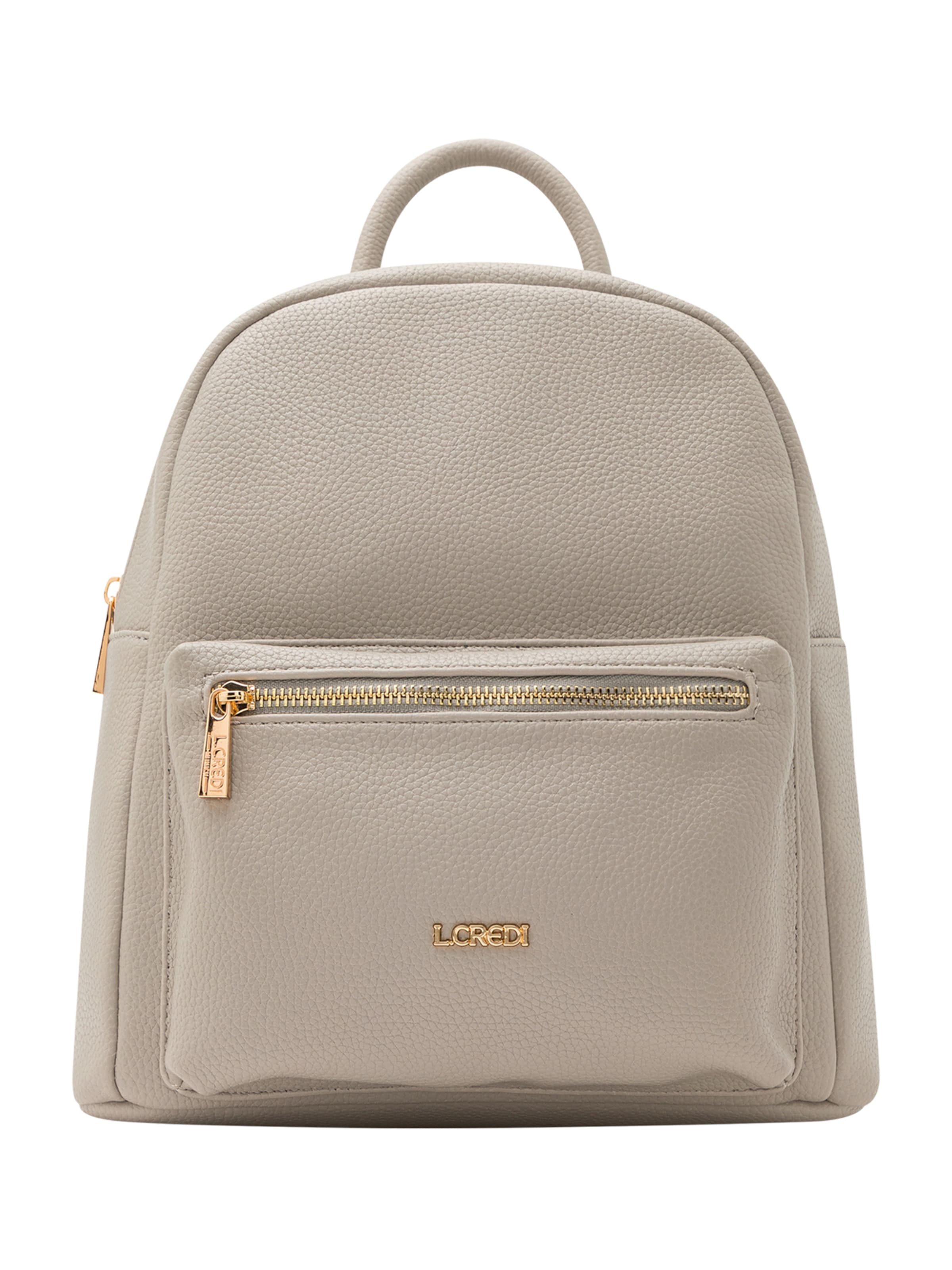 pelēks L.CREDI Mugursoma 'Budapest': no priekšpuses