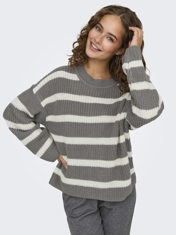 JDY Sweater 'JUSTY' in Grey