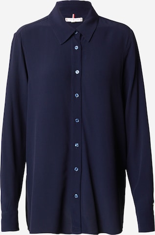 TOMMY HILFIGER Blouse 'FLUID' in Blauw: voorkant