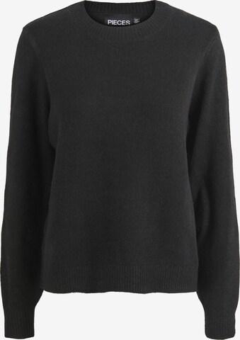 PIECES Sweater 'Janita' in Black: front