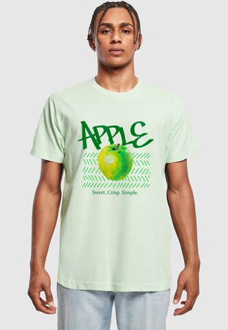 Merchcode Shirt 'Apple Sweet' in Grün: Vorderseite