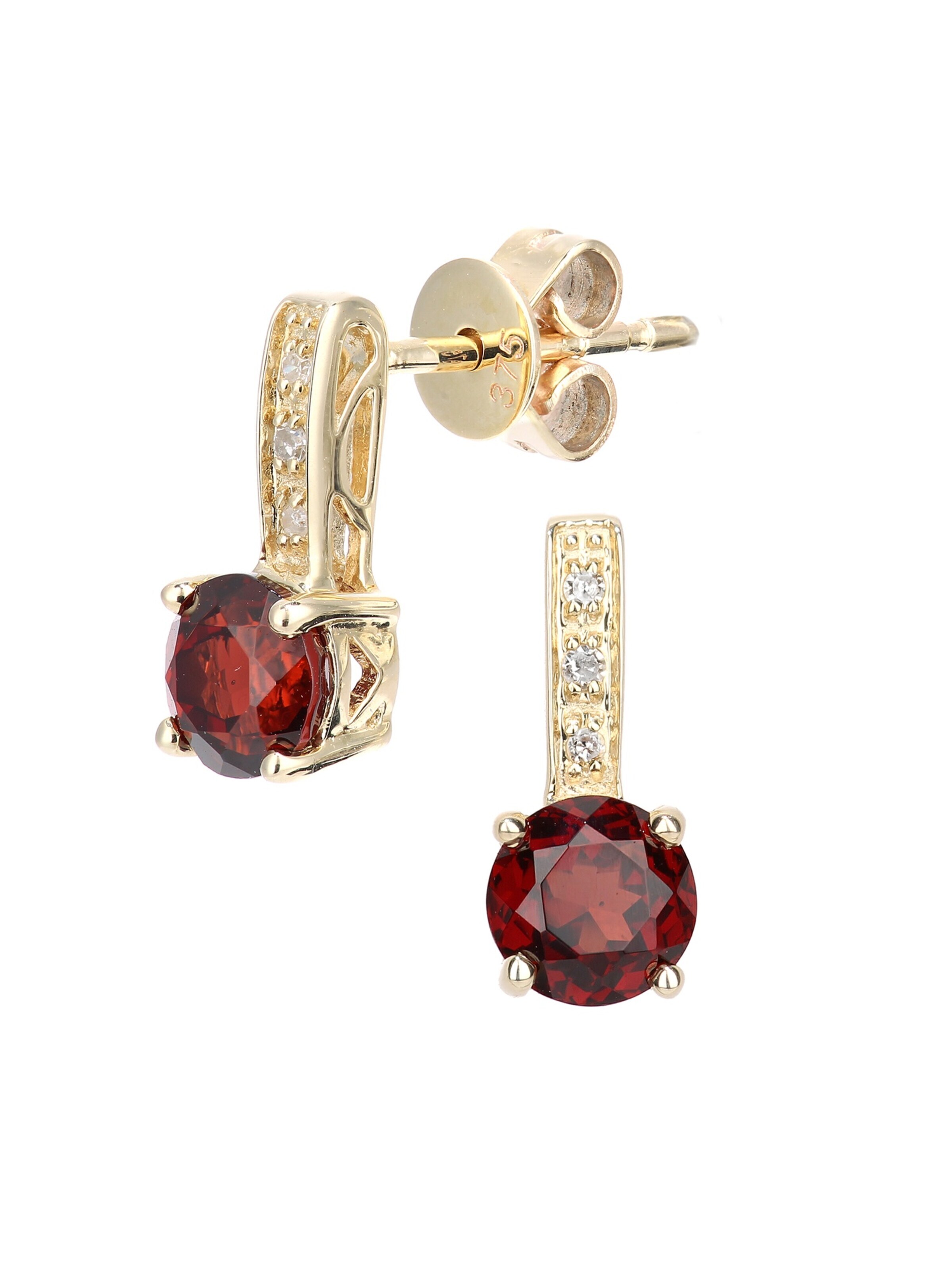 Boucles d'oreilles DIAMANT LETERNEL en or : devant