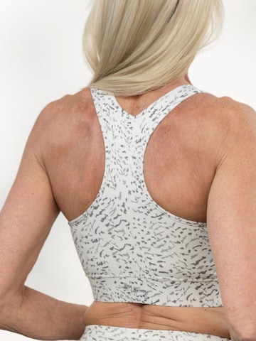 Bustino Reggiseno sportivo 'Racerback' di Hey Honey in bianco