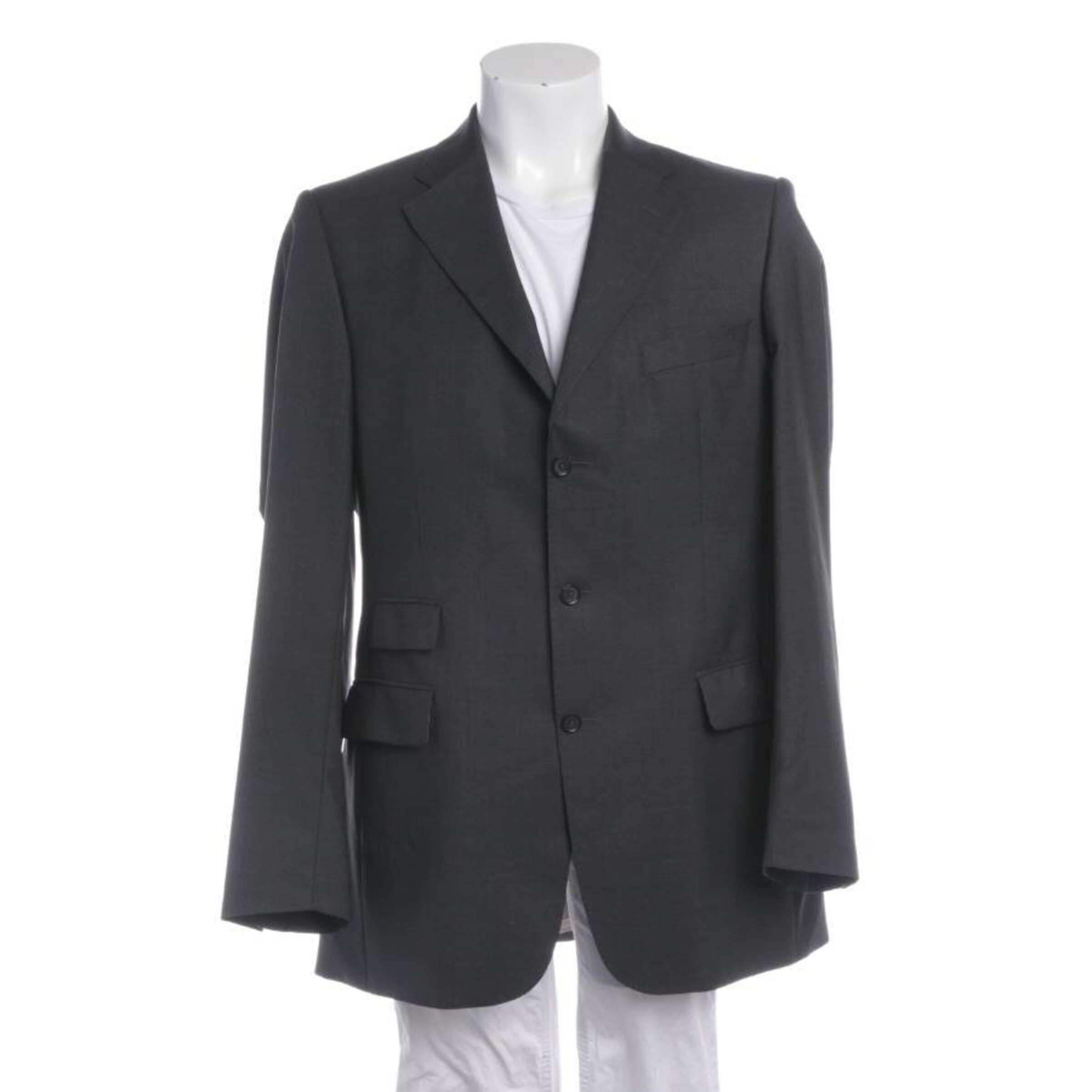 Eduard Dressler Sakko XXL in Grau: Vorderseite