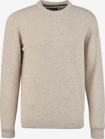 Barbour Trui 'Tisbury' in Beige: voorkant