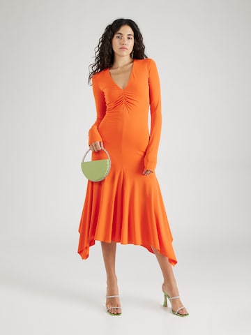 PATRIZIA PEPE Obleka | oranžna barva