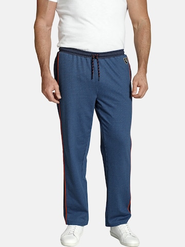 Charles Colby Loosefit Broek 'Baron Turner' in Blauw: voorkant