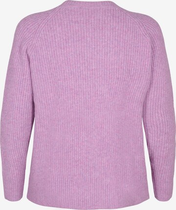 Zizzi Pullover 'MCOMFY PEARL' in Lila