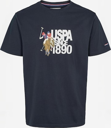 Chemise ' UMDamir ' U.S. POLO ASSN. en bleu : devant